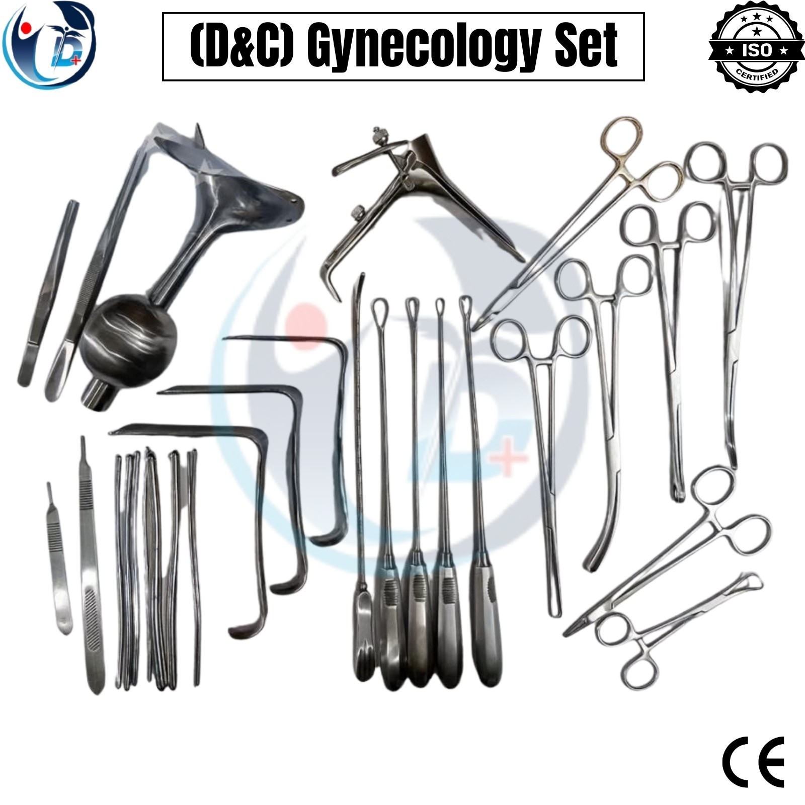 Dilation and Curettage (D&C) Set Gynecology Surgical Instruments + Free Box