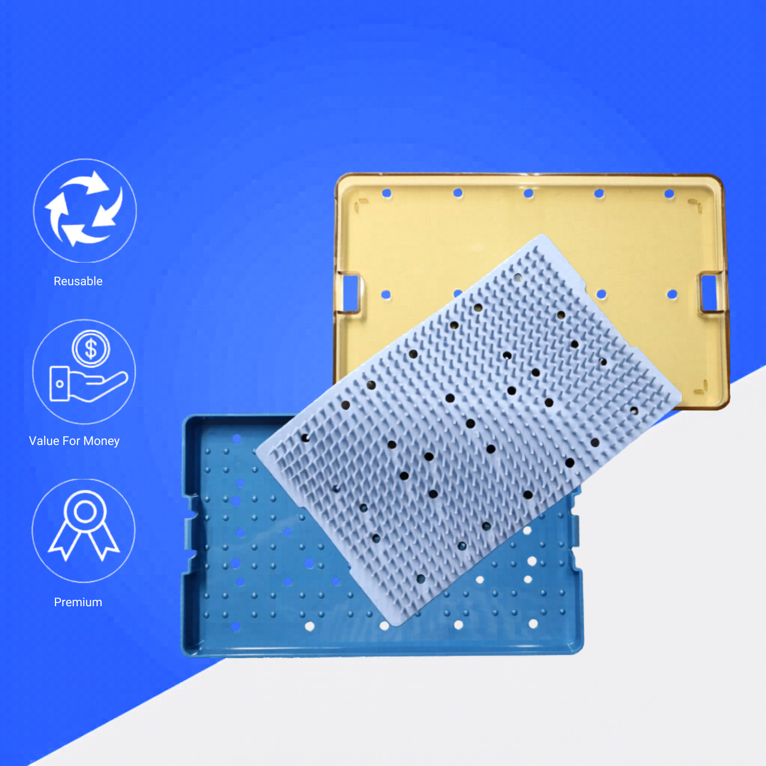 Professional 15 PCS Surgical Instruments Kit with Sterilization Tray
