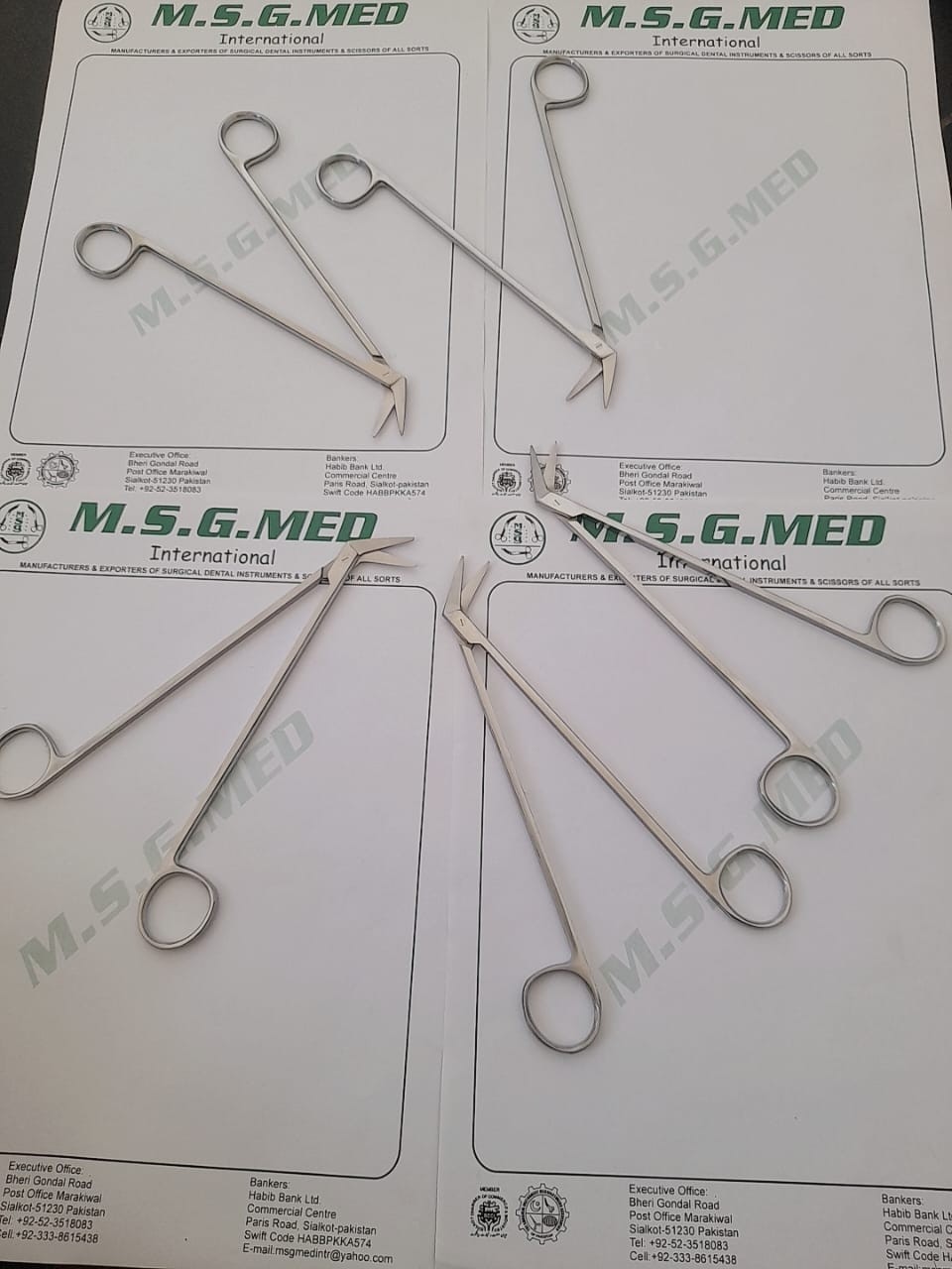 Diethrich-Potts Vascular Scissors 45° 18.5, Potts Smith Angle Scissors 5PCS Set