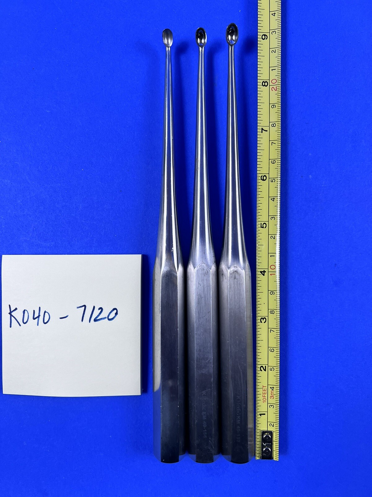 KMedic Brun Curette Lot of 3 sizes 3-5 KM49-155 KM 49-156 and KM 49-157 K-Medic