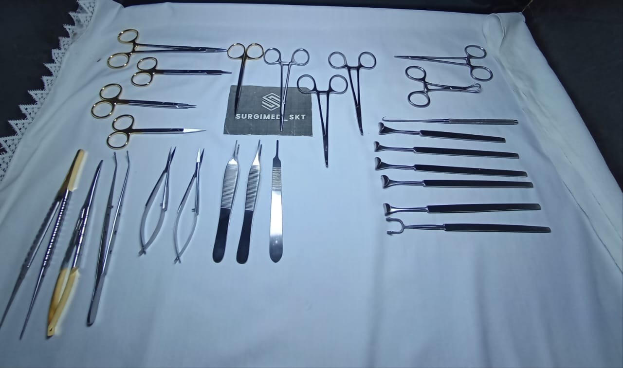 Micro Eye Surgery Blepharoplasty Instruments Kit Ophthalmic Eyelid Surgical Set