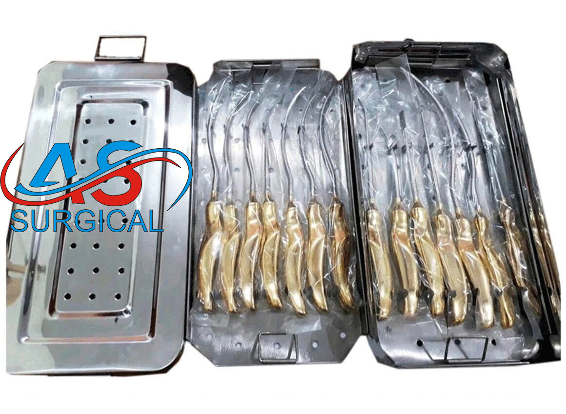 Endoscopic Forehead Lift Dissector Set Of 14 Pcs Reusable Instruments
