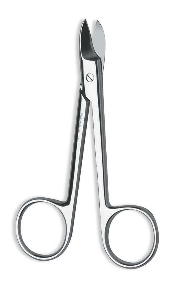 Set of 3 Dental Crown Scissors, 4.1/4″, Curved Blades