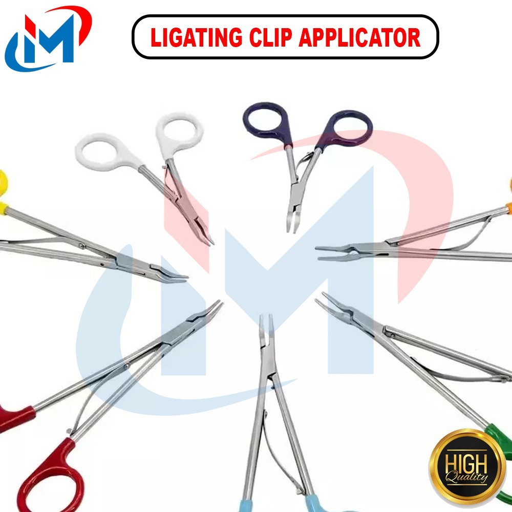 Open Surgical Ligating Clip Applicator SET OF 10 PCS Surgical Polymer Ligating