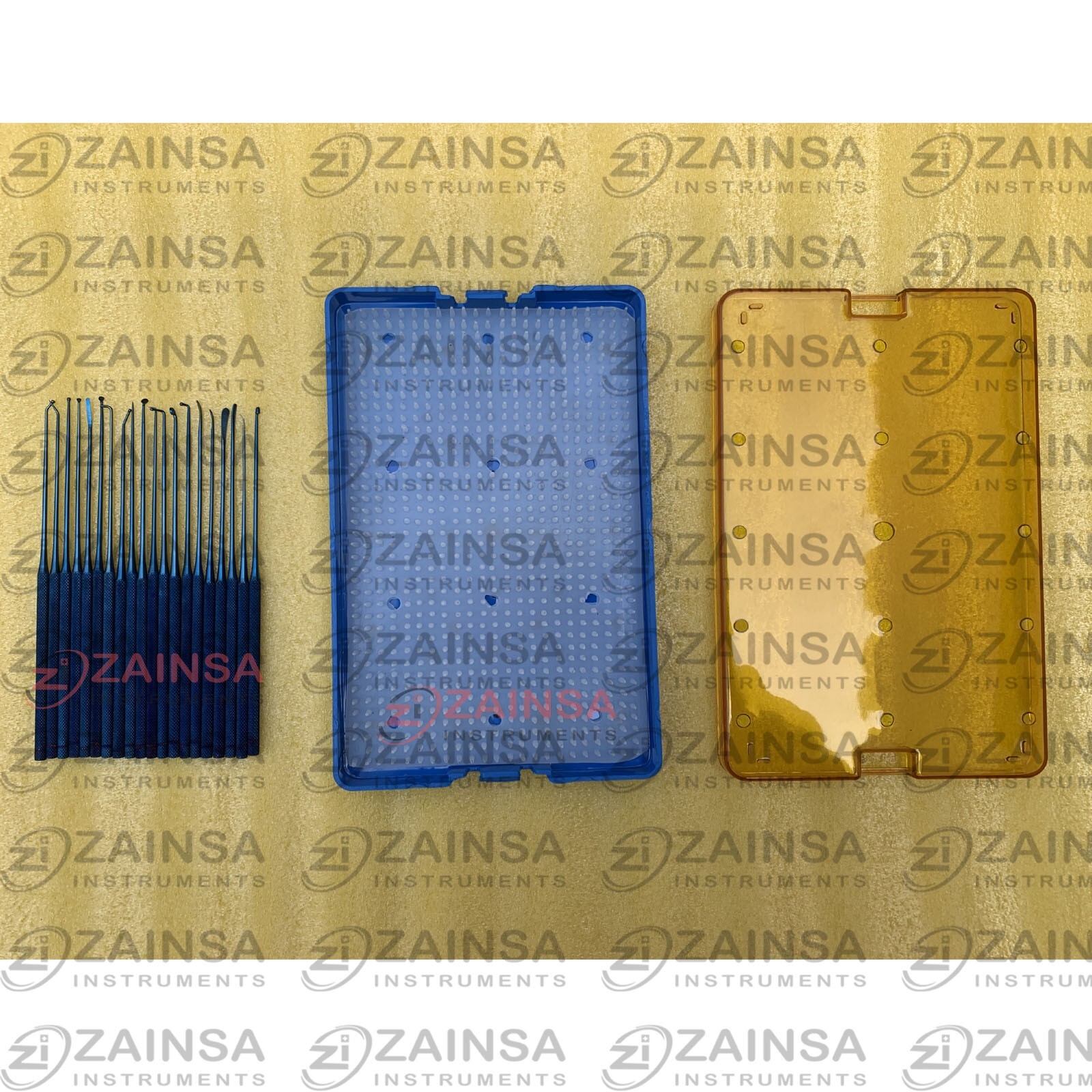New Micro Dissector Expanded 20 PCs Set, Neurosurgery Set With Sterilizing Case