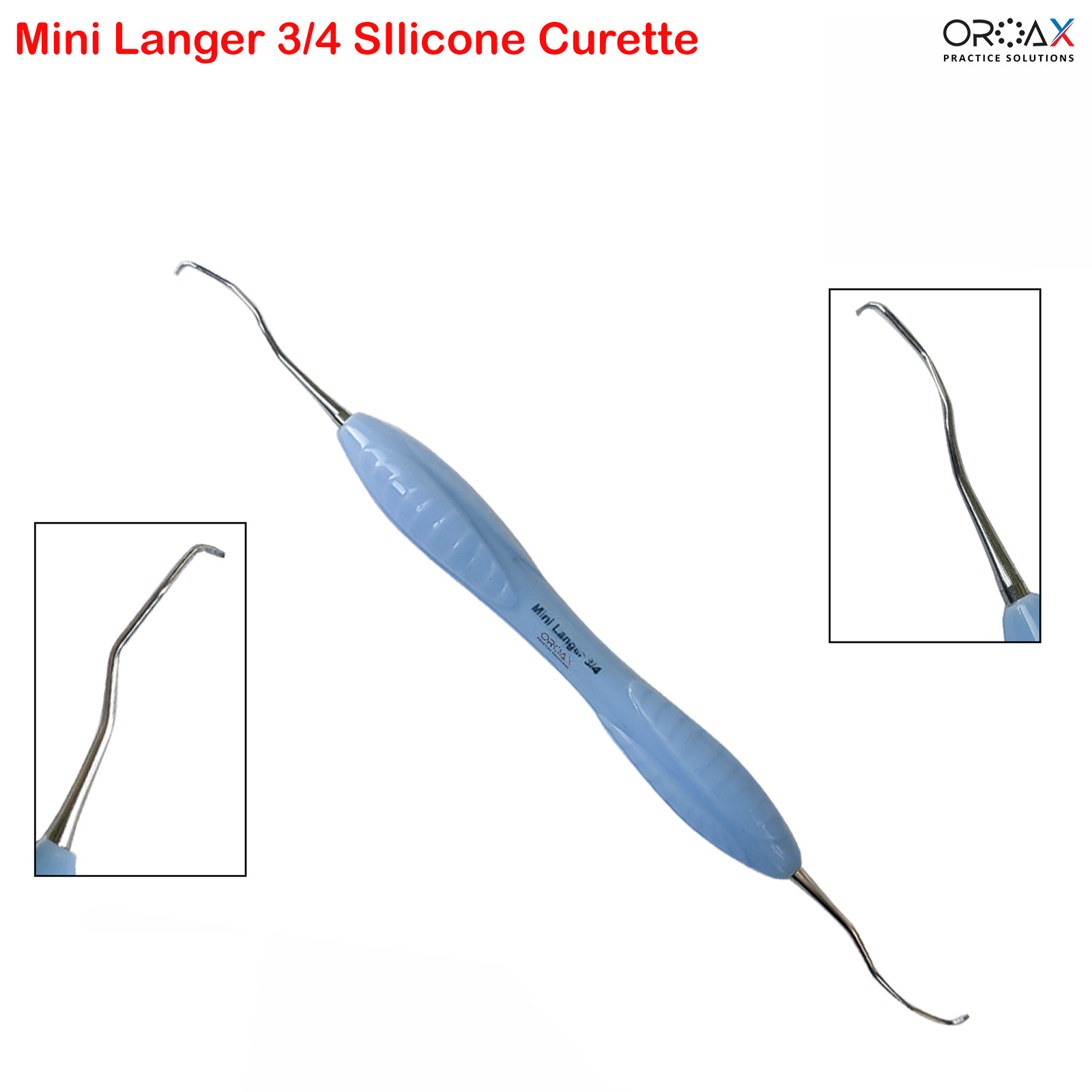 Dental Mini Langer Curette 3/4 Silicon Handle Universal Curettes & Scalers