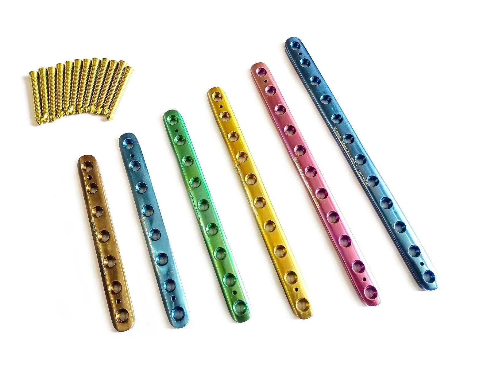 Titanium LCP 5.0mm Narrow Plate set of 6Pcs and 5mm LCP screw 50Pcs instrument