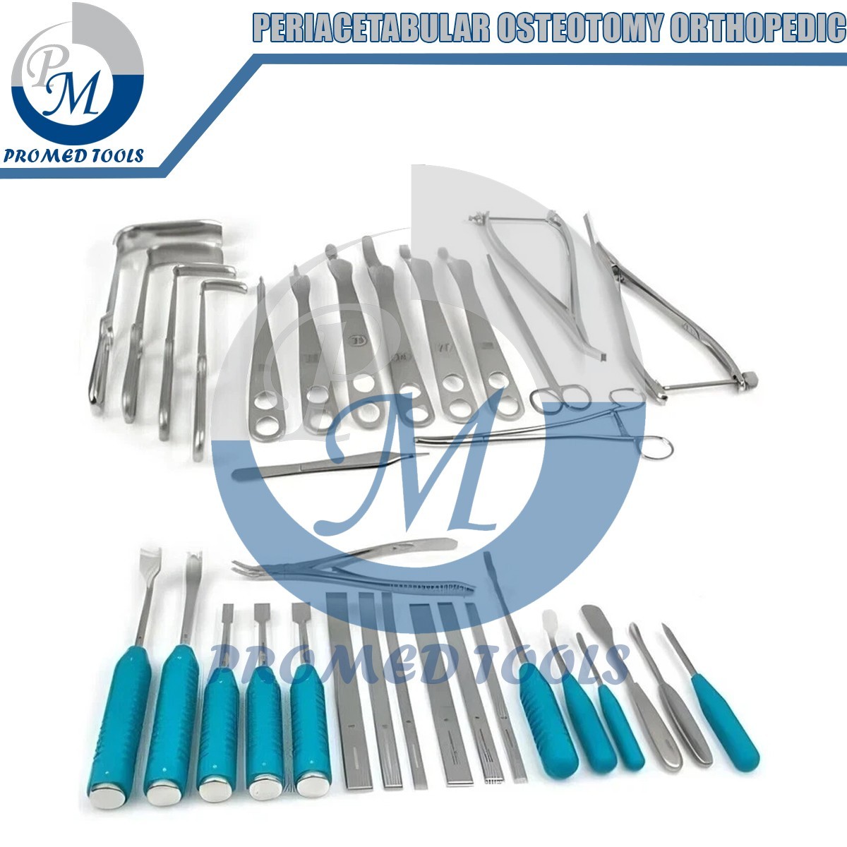 Periacetabular Osteotomy (PAO) Orthopedic Instrument Set – Complete Surgical Kit