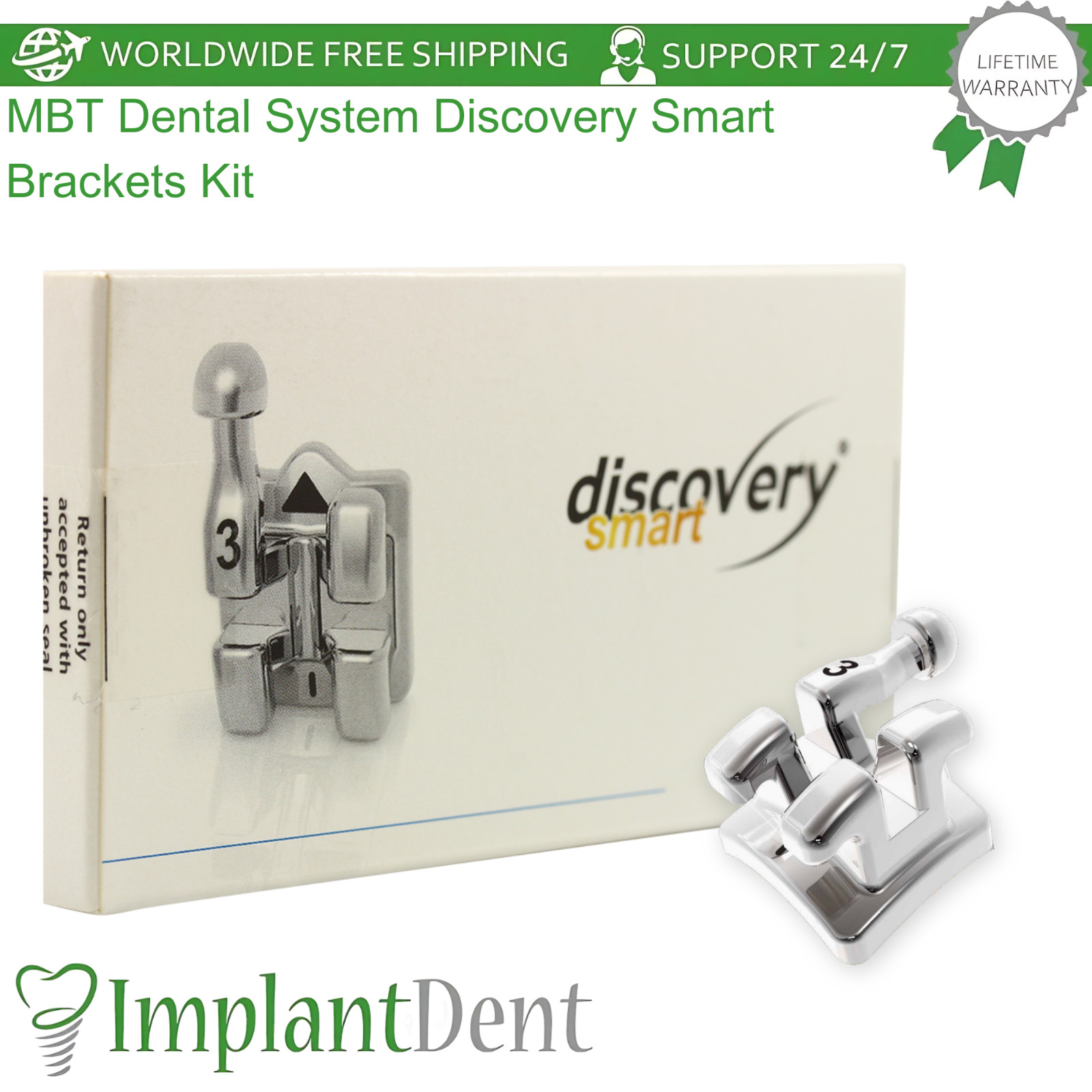 MBT Dental System Discovery Smart Brackets Kit 20pcs Crooked Teeth Correction