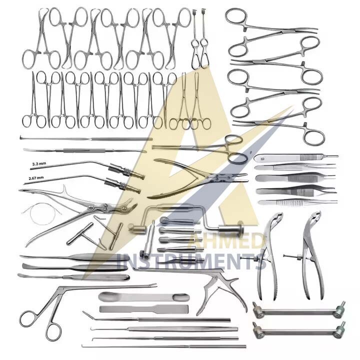 NeuroSurgery Instruments Set Of 151 PCS German Stainless Steel instruments