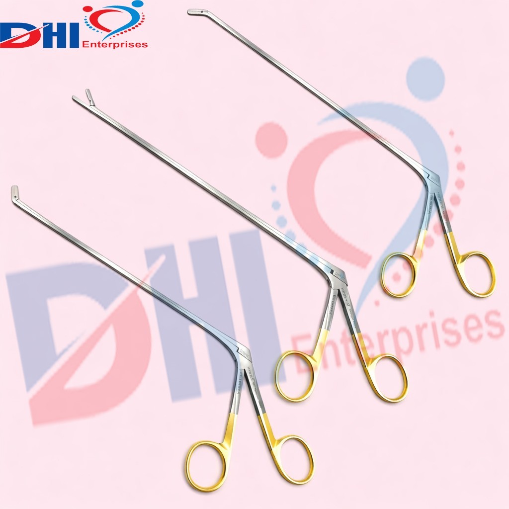 Laminectomy Intervertebral Disc Rongeur Set 3Pcs Up, Down, Straight 4mm 22cm