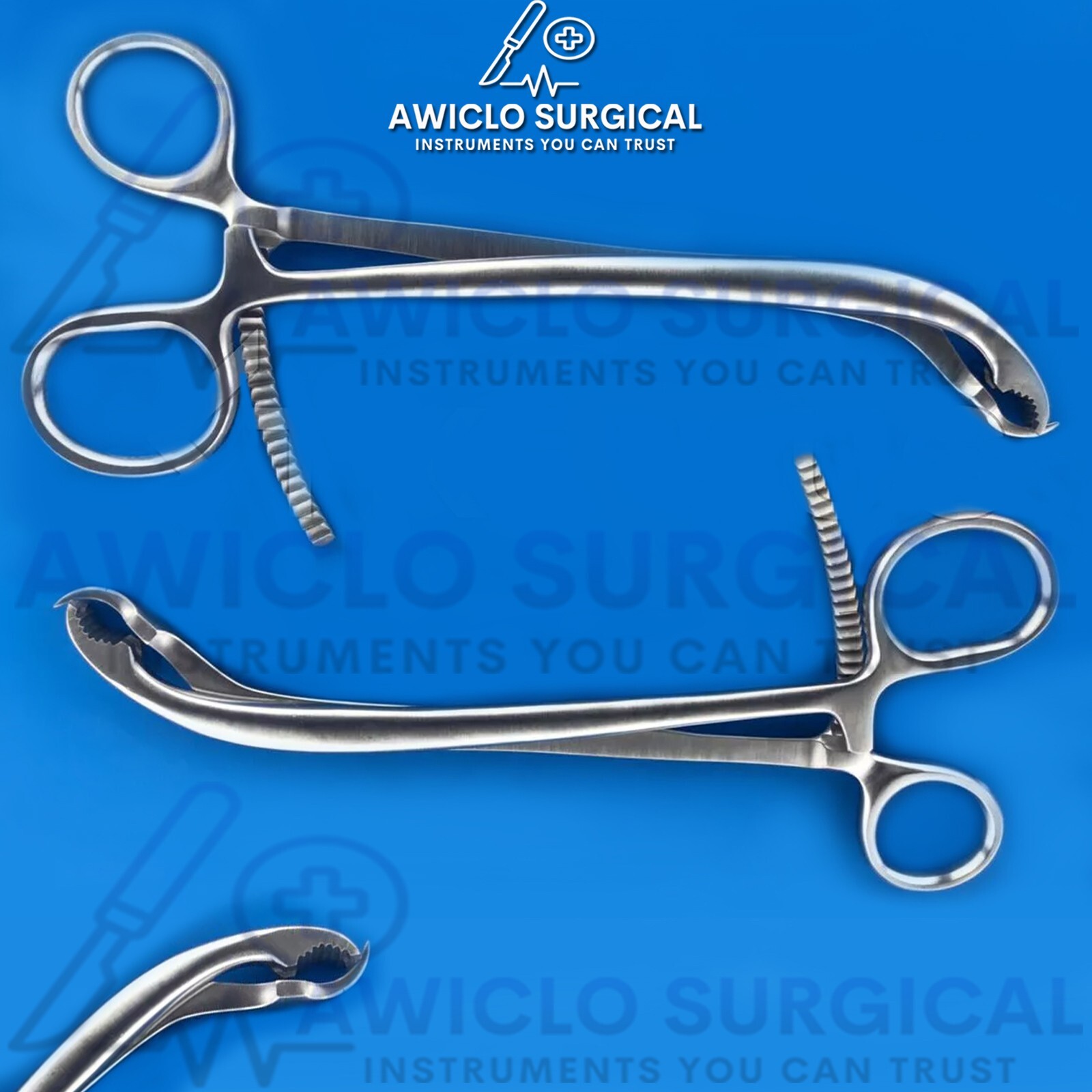 Bone Holing Verbrugge Forceps Surgical Orthopedic Instruments 2 PCS Best New