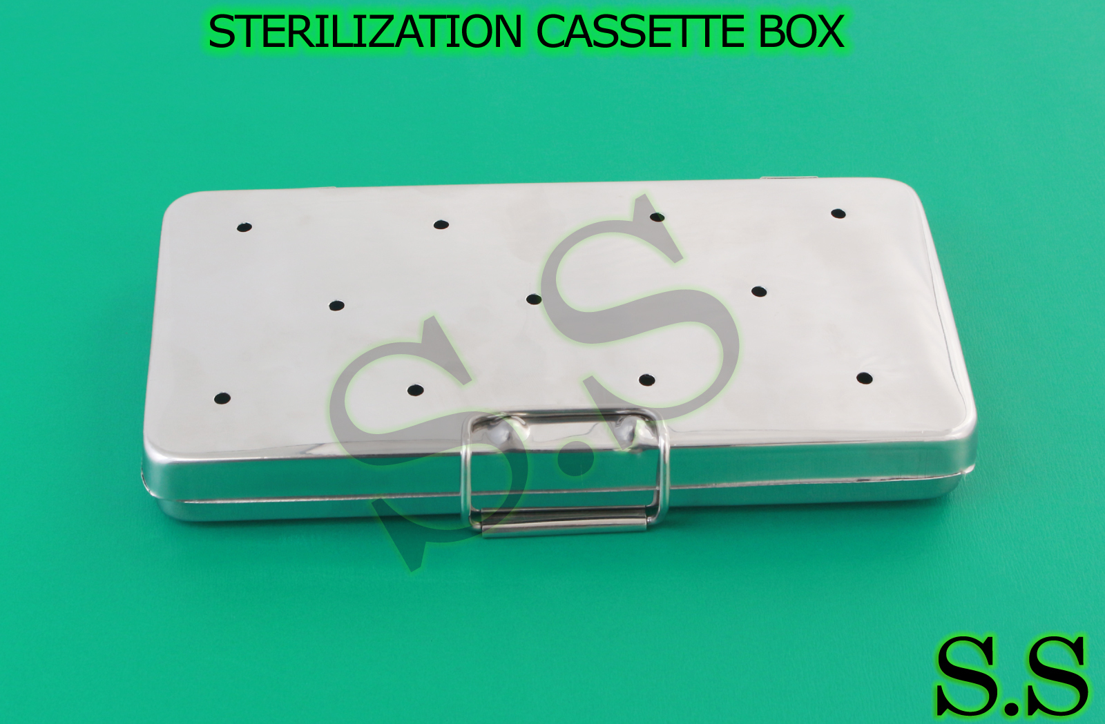 STERILIZATION CASSETTE BOX 4″ X 8″ WITH SILICONE PAD FOR SURGICAL INSTRUMENTS