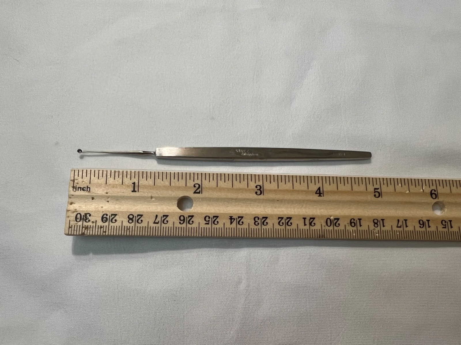 Storz E-781 Ophthalmic Meyerhoeffer Chalazion Curette 1.75mm Cup X 4.9″ Length