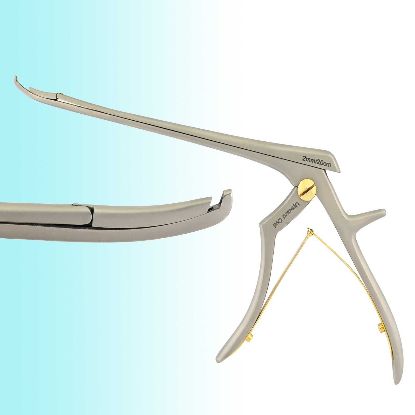 GERMAN Kerrison Rongeurs Upwards Curved 45° 20cm /2mm Orthopedic Surgical OP-147