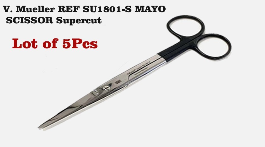 V. Mueller REF SU1801-S MAYO SCISSOR Supercut SET OF 5 Dissecting Straight