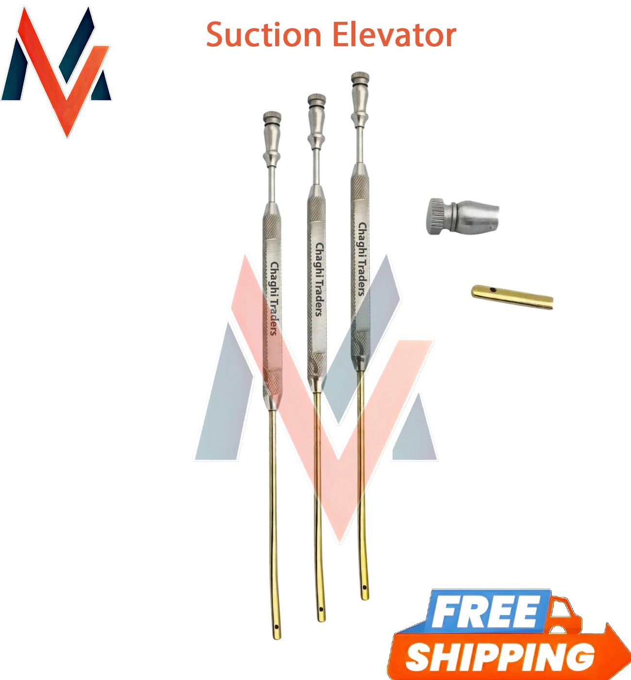 5 Gorney Freer Septum Suction Elevator 3 PCs Set ENT Plastic Surgery Endoscopic