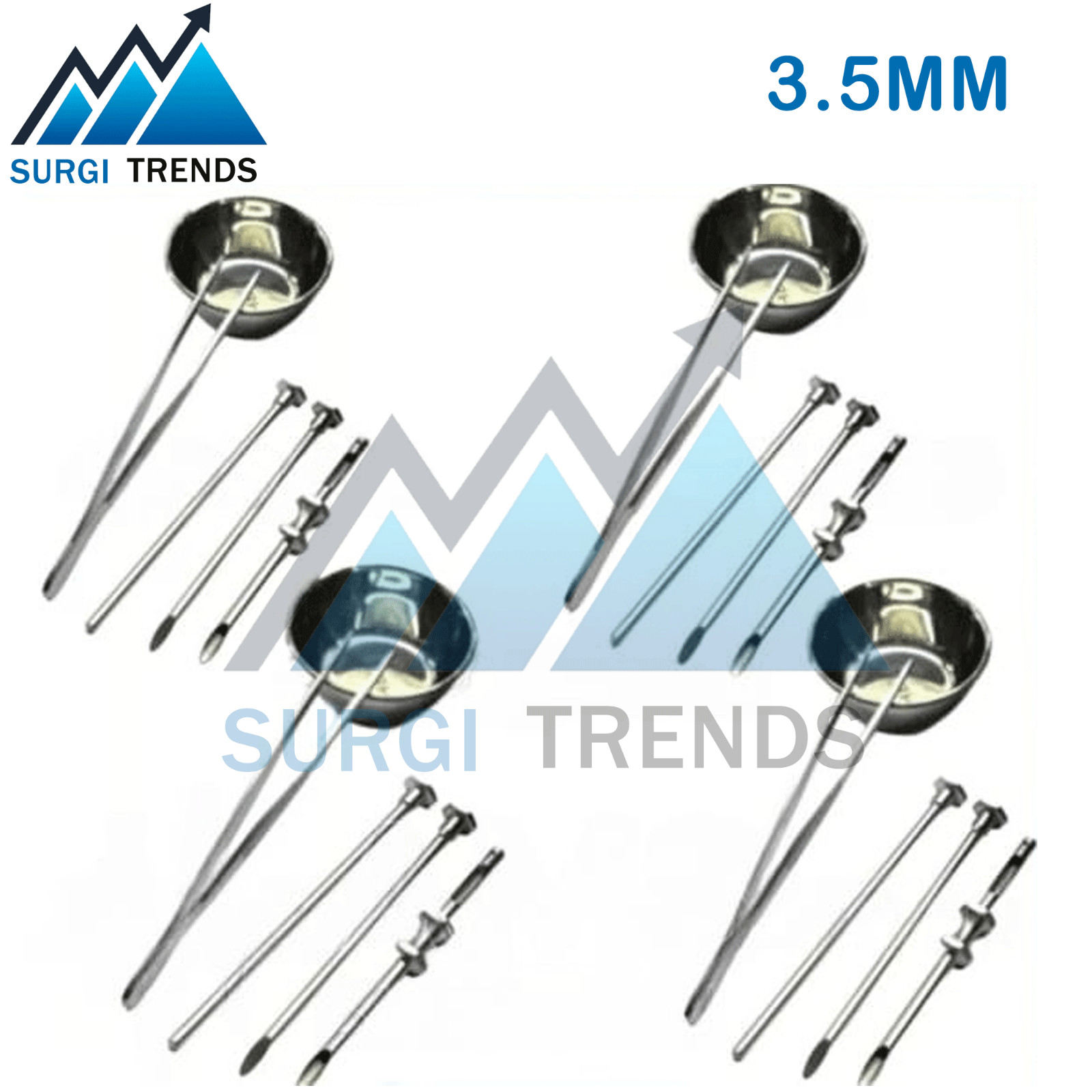 HRT Trocar 4 Kits 3.5mm Hormone Replacement Pellet Insertion Trocar Set