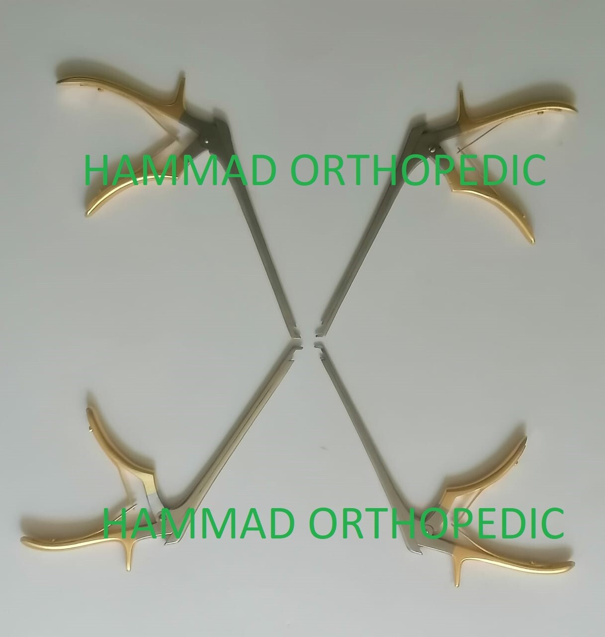 Kerrison Rongeurs 7 Inches Set of 4 pcs 1 to 4mm 45 Degree Up Orthopaedic Set CE