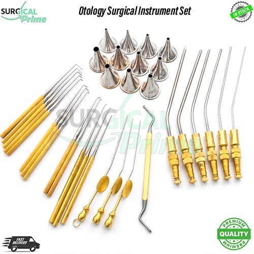 34-Piece Otology Surgical Instrument Set – ENT Ear Surgery Kit