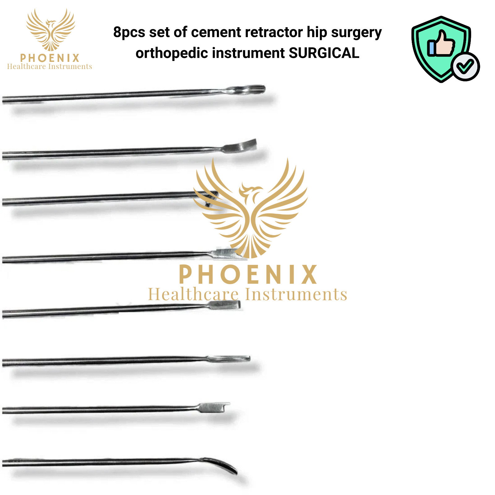 8pcs set of cement retractor hip surgery orthopedic instrument SURGICAL