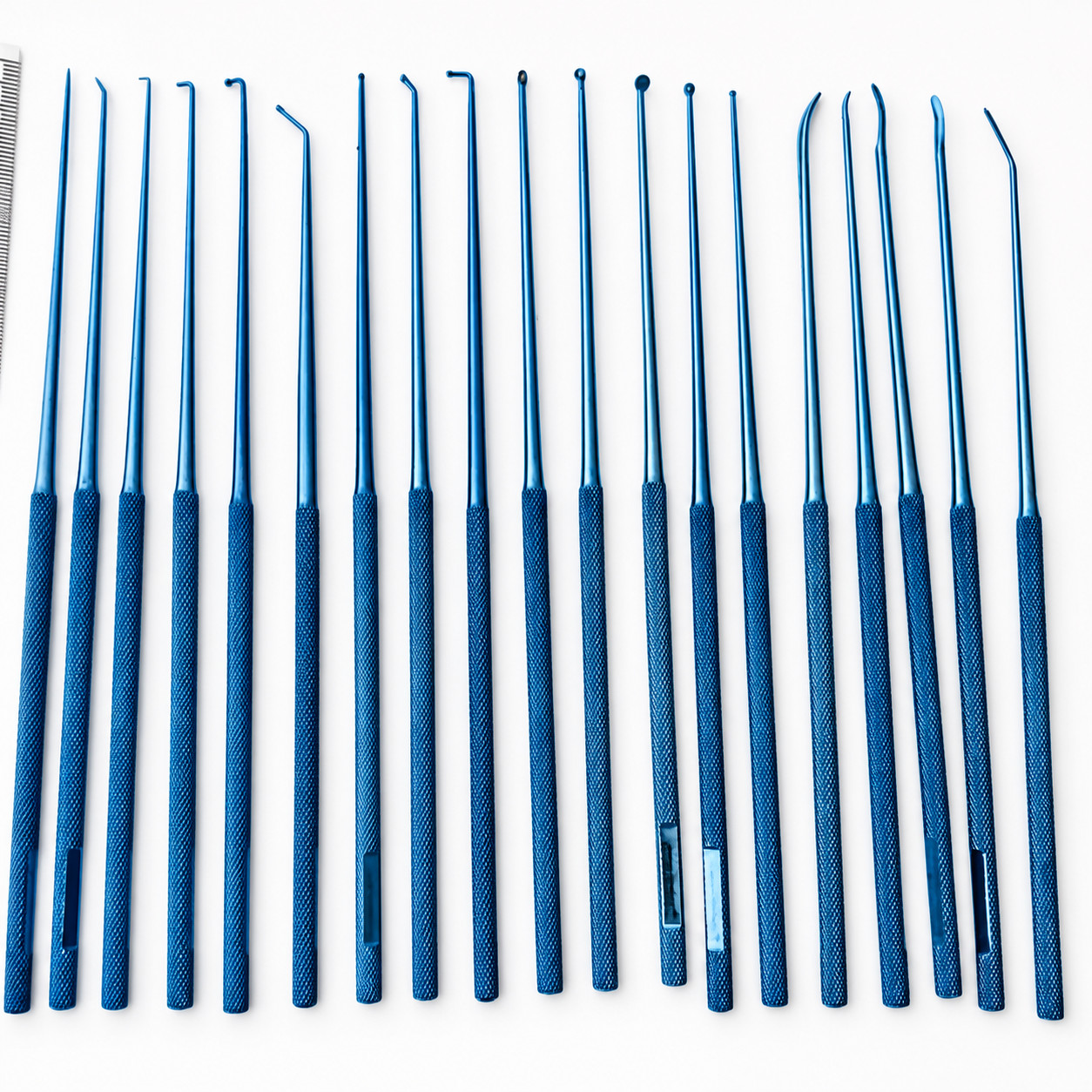 NEW Rhoton Style Micro Dissector Set 19pc Titanium Coated Surgical Instrument