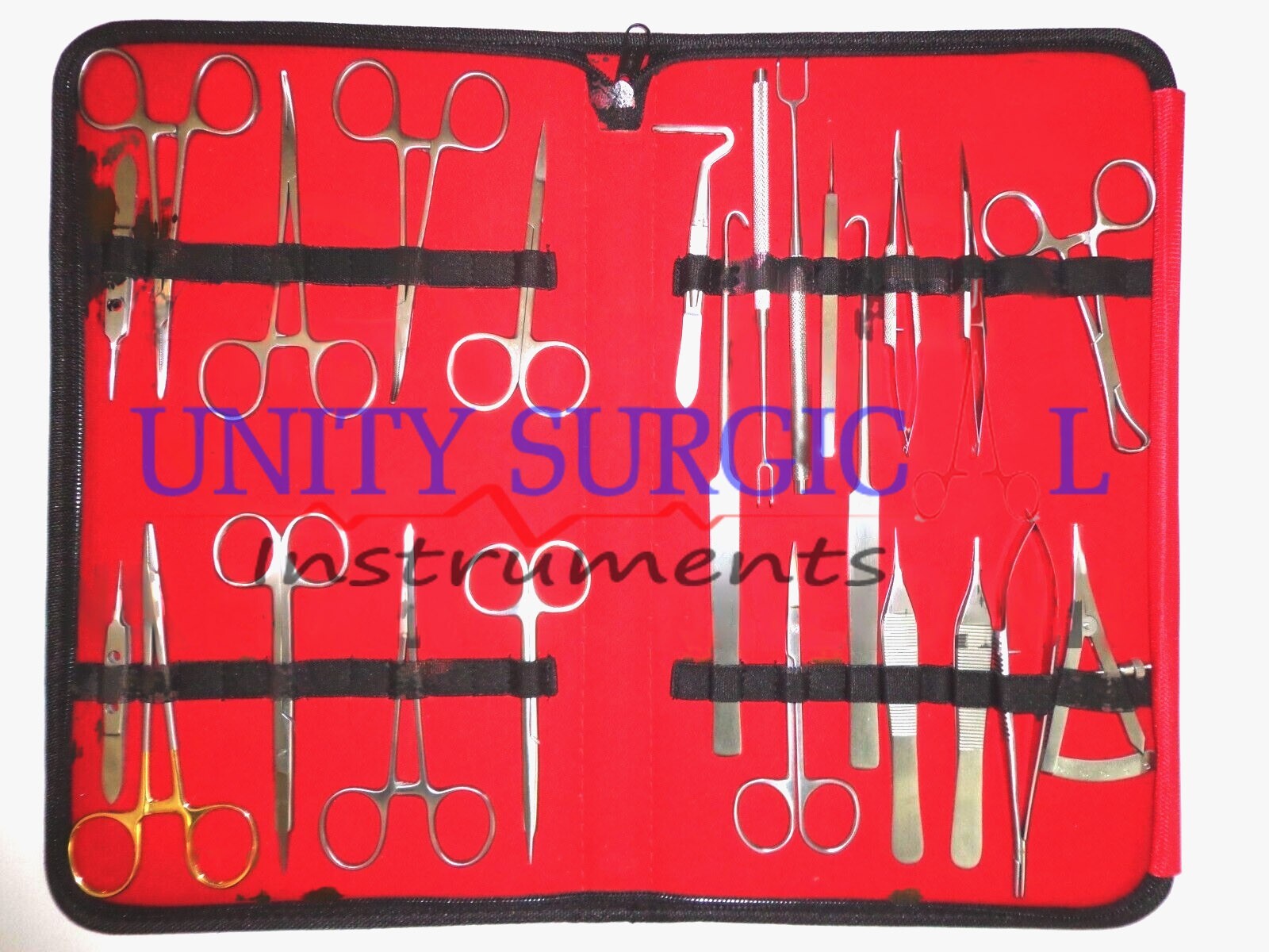 Set of 24 Pcs Blepharoplasty Surgical Set Plastic Surgery Kit Instruments