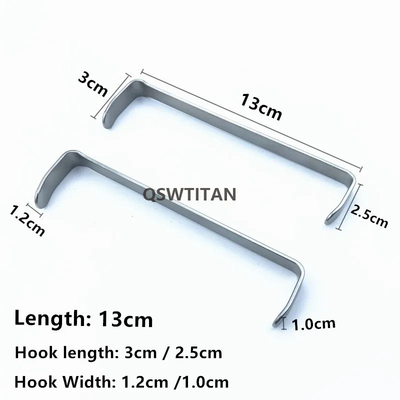 2Pcs/Set Farabeuf Thyroid Retractor Veterinary Orthopedics Instruments