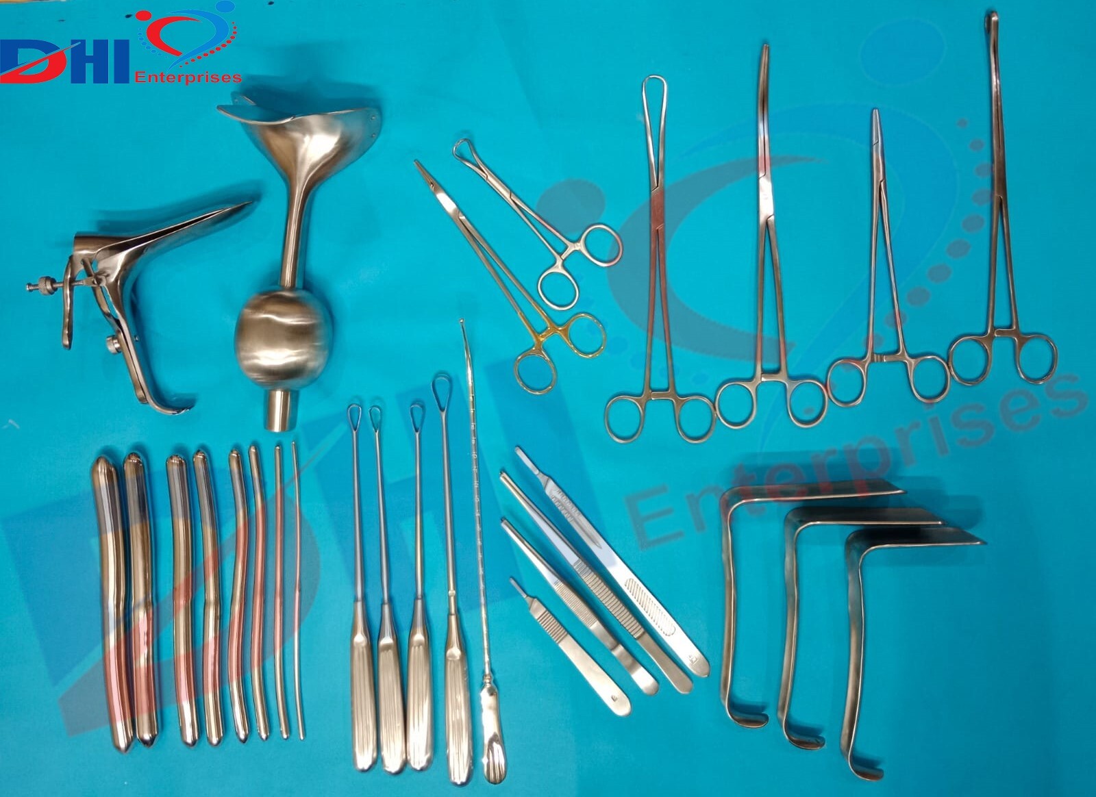 Dilation and Curettage (D&C) Set Gynecology Surgical Instruments BY DHI
