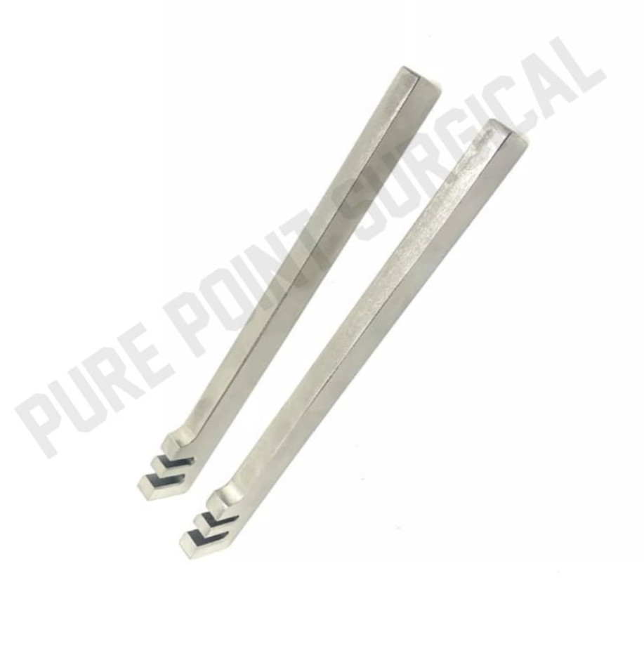 Pair of Orthopedic Bone Plate Bending Irons – Plate Contouring Instruments