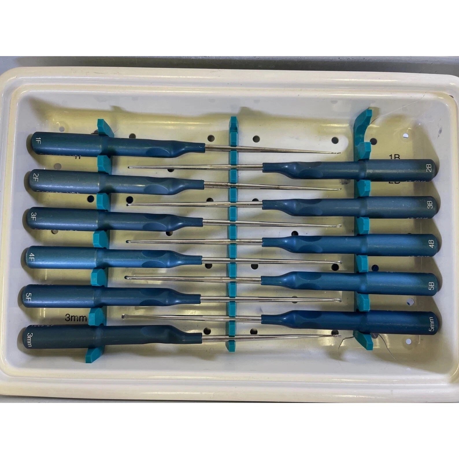 Set of 11 Codman MicroSect Curettes MIS Spine Curettes Cervical Neuro Orthopedic
