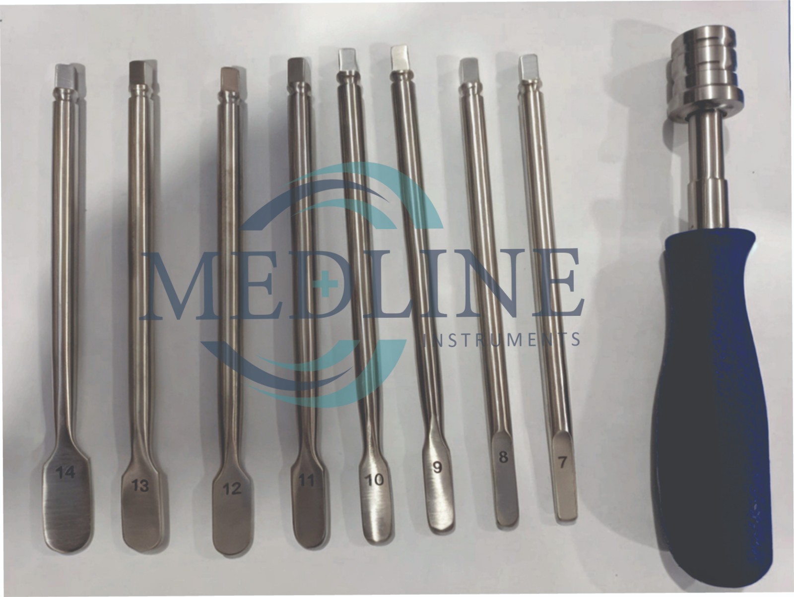 Spine Disc Distractor with Coupling Handle 7mm –14mm | Orthopedic Surgical Tool