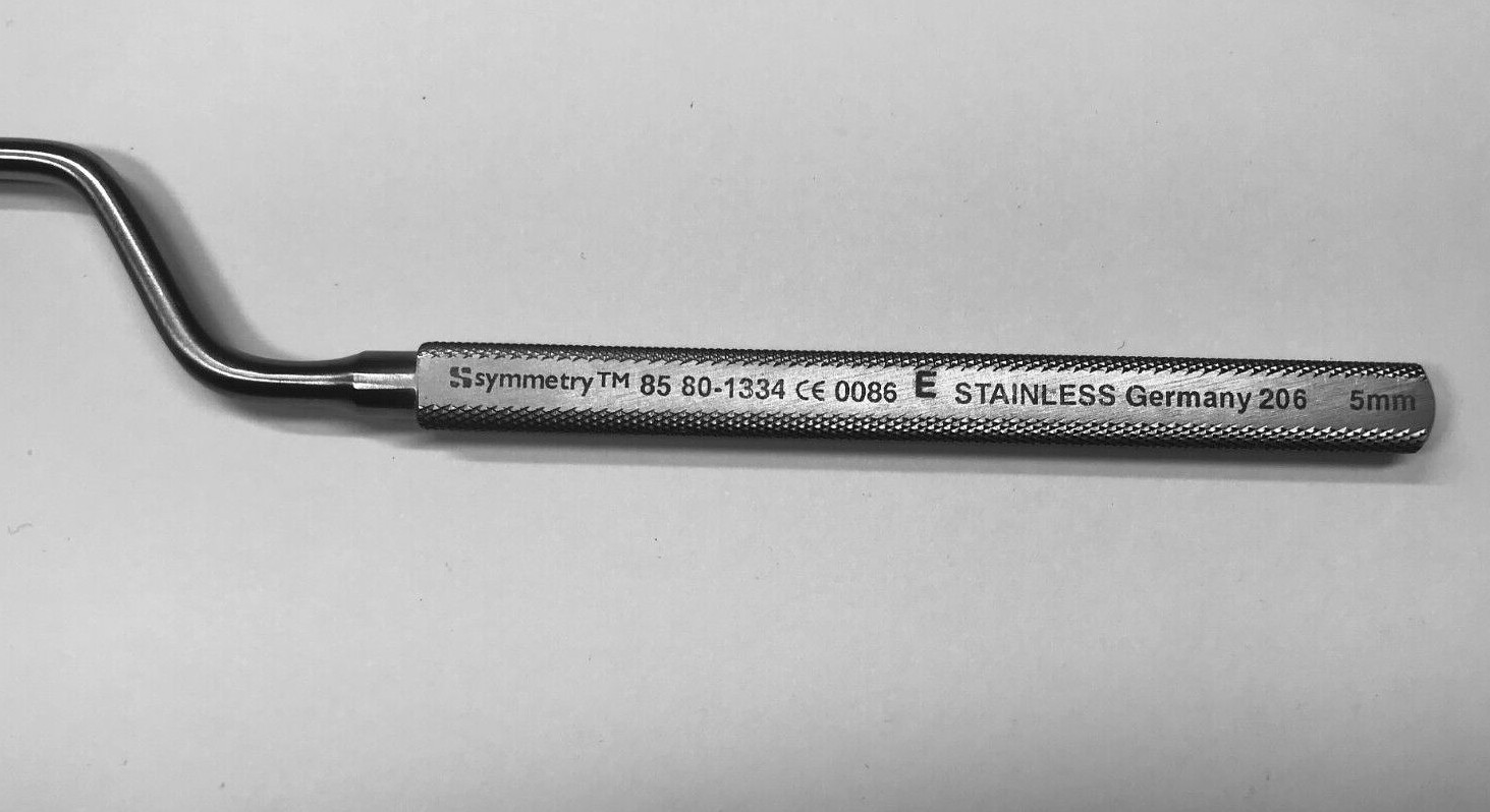 Lot of 2 Symmetry Hardy Curette 45 Degree Right, 5 mm Tip, 4.75″ WL, 9.25″