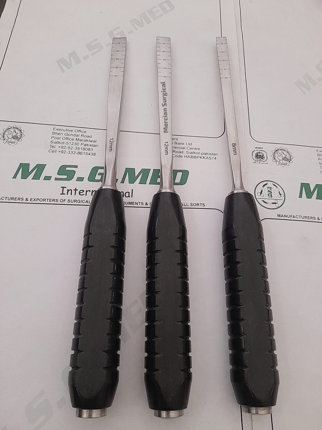 Surgical Orthopedic Osteotome Straight 8mm,12mm Bone File Chisels 3PCS Set Offer