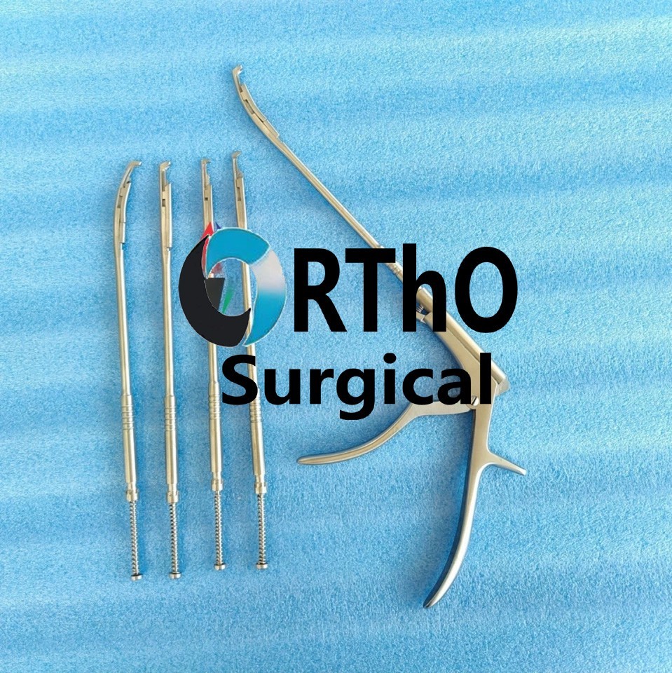 Spine Surgery Interlaminar Rongeur Straight & Curved Shaft By Ortho Surgical