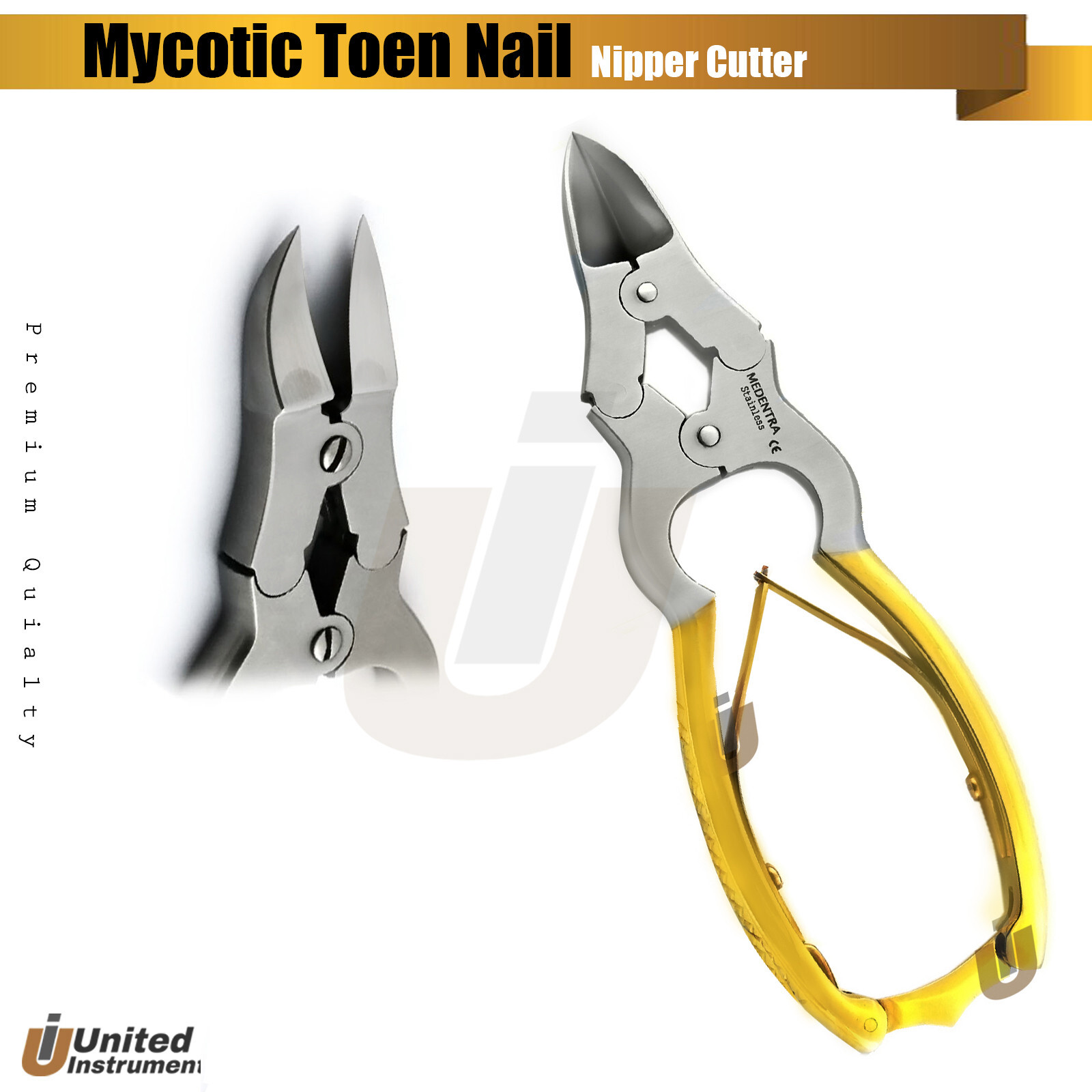 Double Action Toenail Nipper Cutter 6” Gold Veterinary Surgical Orthopedic