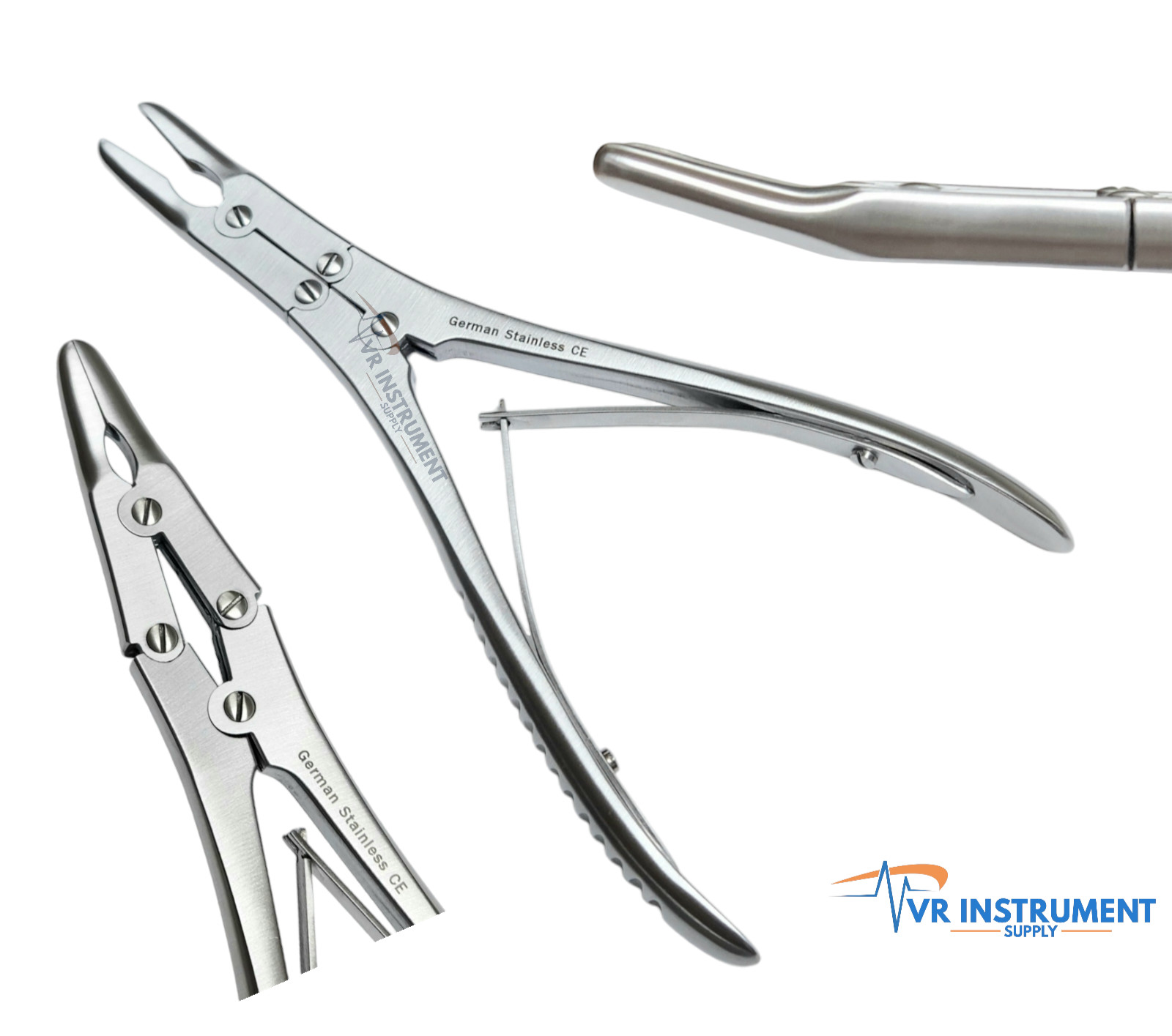 Ruskin Bone Rongeur Nibblers Curved Surgical Tools German Steel 7.5″