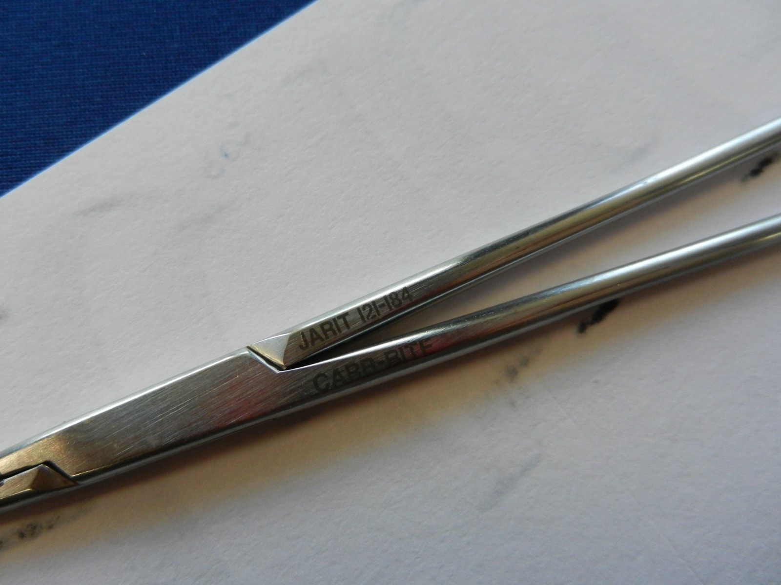 E6966 Jarit 121-184 Diethrich Straight Serrated Needle Holder 15.2cm Length