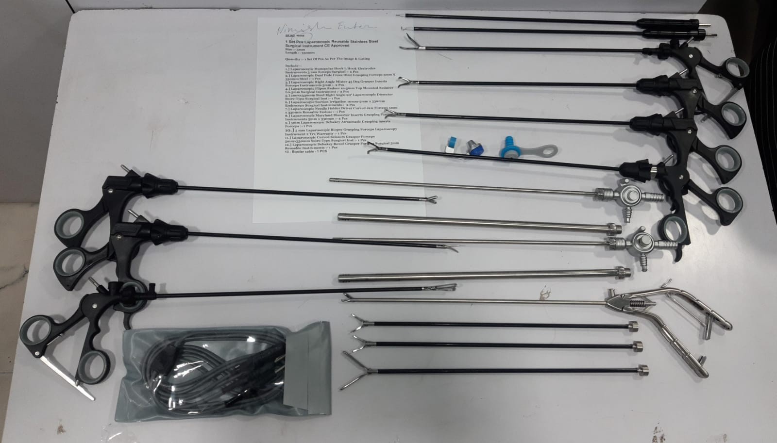 1 Set Pcs Laparoscopic Reusable Stainless Steel Surgical Instrument CE Approved