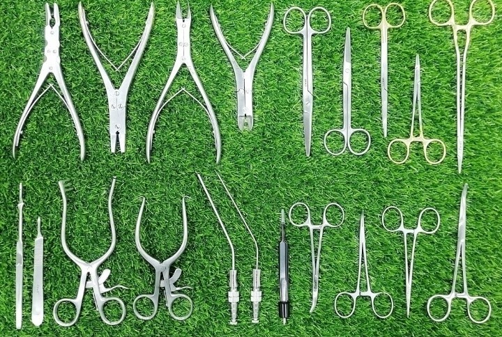 Dental Surgical Instruments Kit Stainless Steel Extraction Forceps Scissors Set
