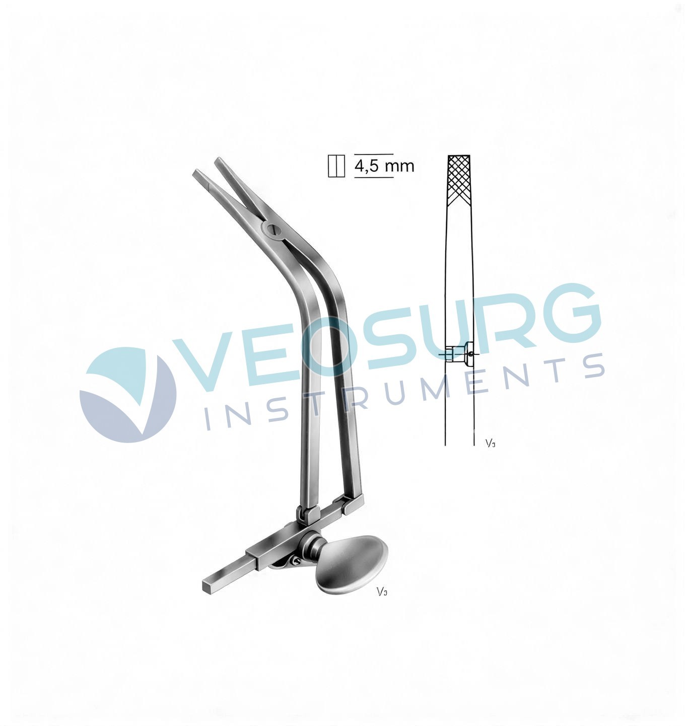 Cloward Cervical Lamina Spreader 6 Inch Orthopedic Surgical Instruments