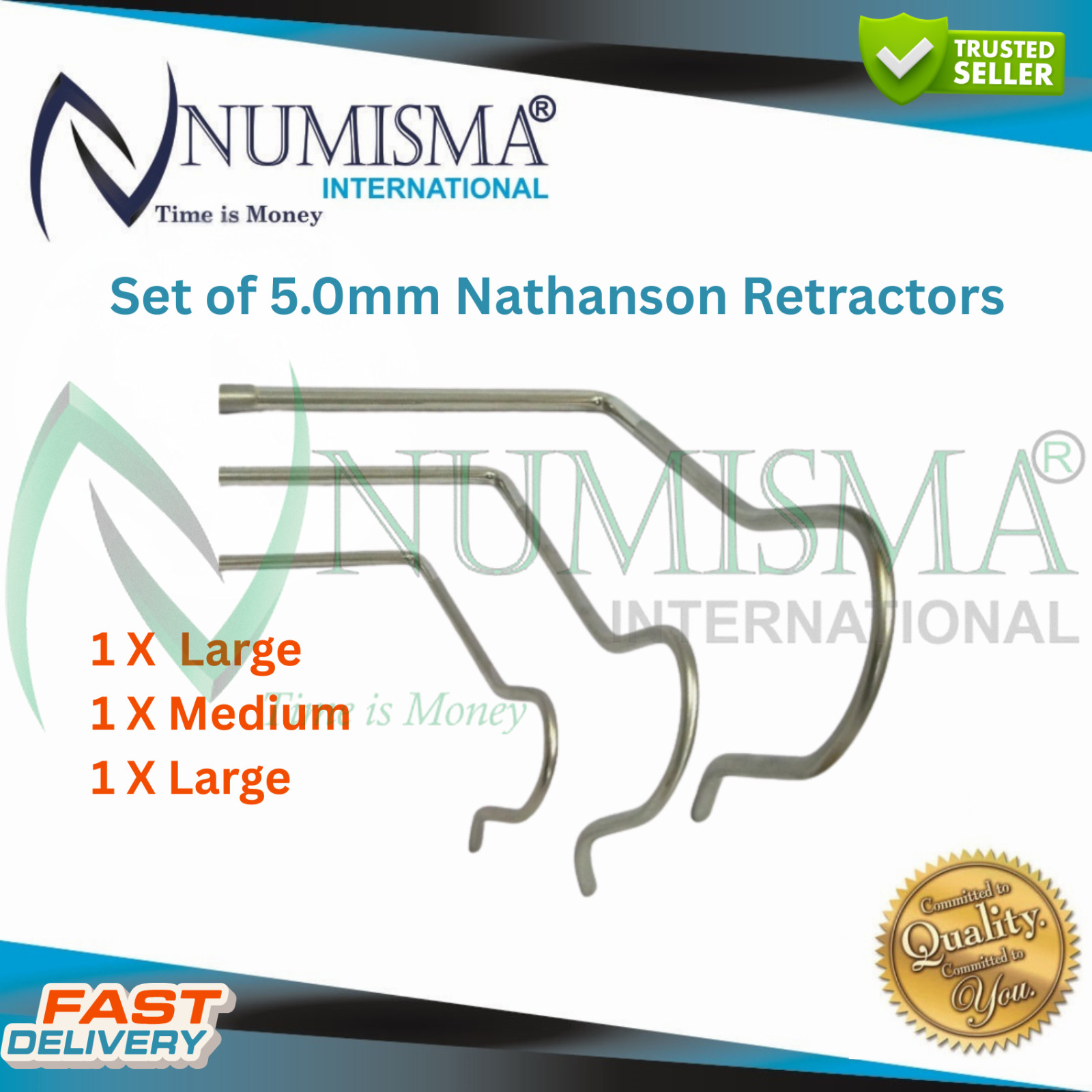 Laparoscopic Liver Retractor Nathanson Hooks Set 5mm Separador Instruments