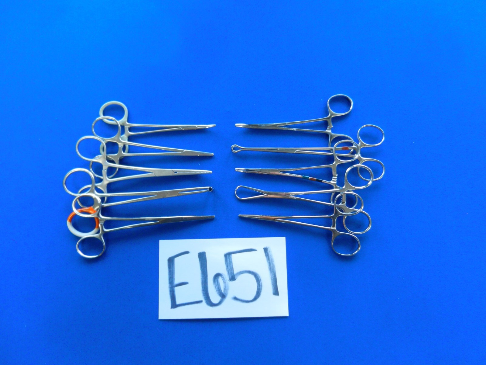 E651 Aesculap Codman Weck Lot of 10 Forceps 12-15.5cm Overall Length