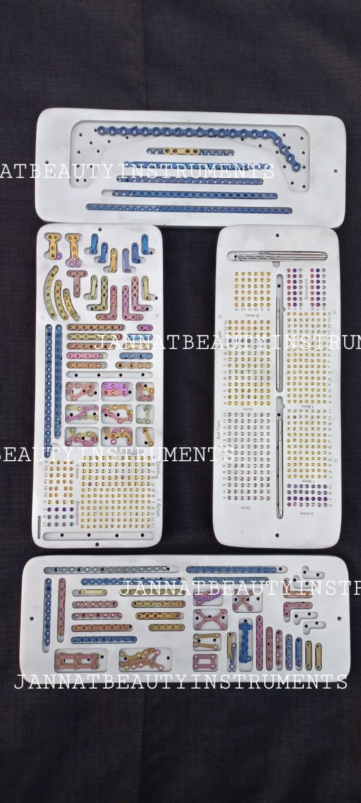 Maxillofacial Titanium Plates & Screws Solution 1.5, 2.0 & 2.5mm Locking System