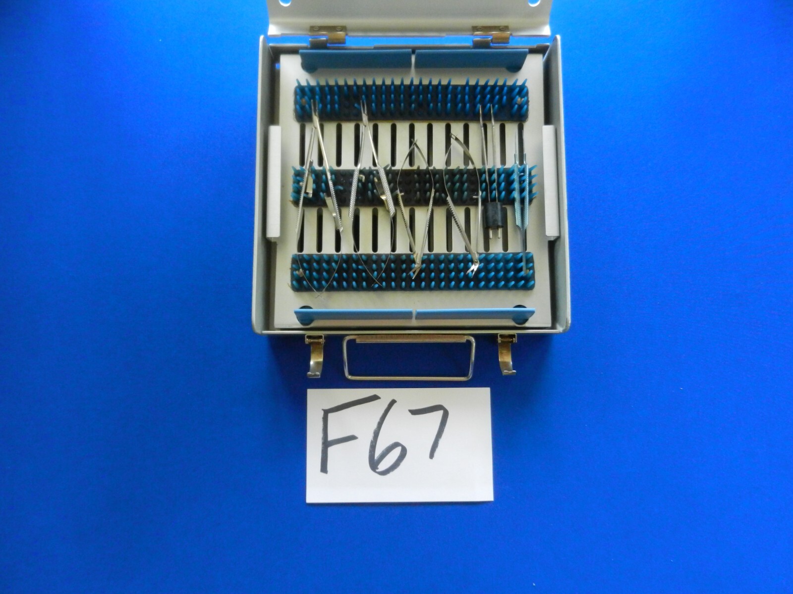 F67 Storz Pilling Martin Micro Scissor and Forceps Lot of 6 w/ Case