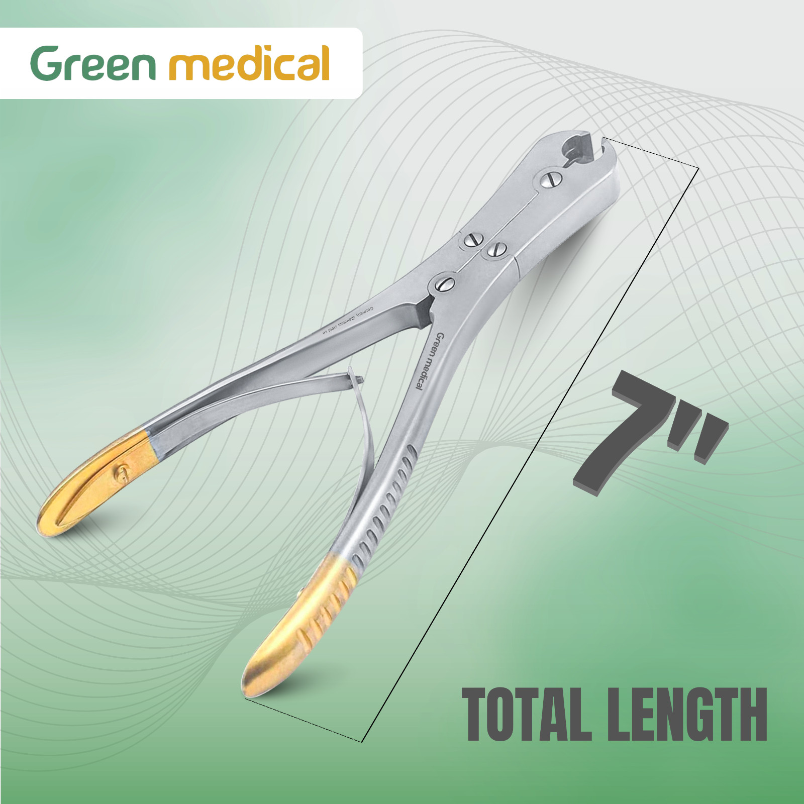 TC CNS Front & Side Pin Wire Cutter 7″ Orthopedic Surgical Instrument
