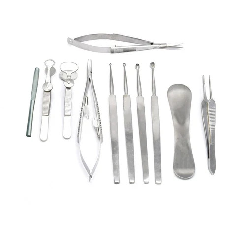Set of 11 Chalazion Eye Surgery Instrument Kit Ophthalmic Cataract Surgery Set