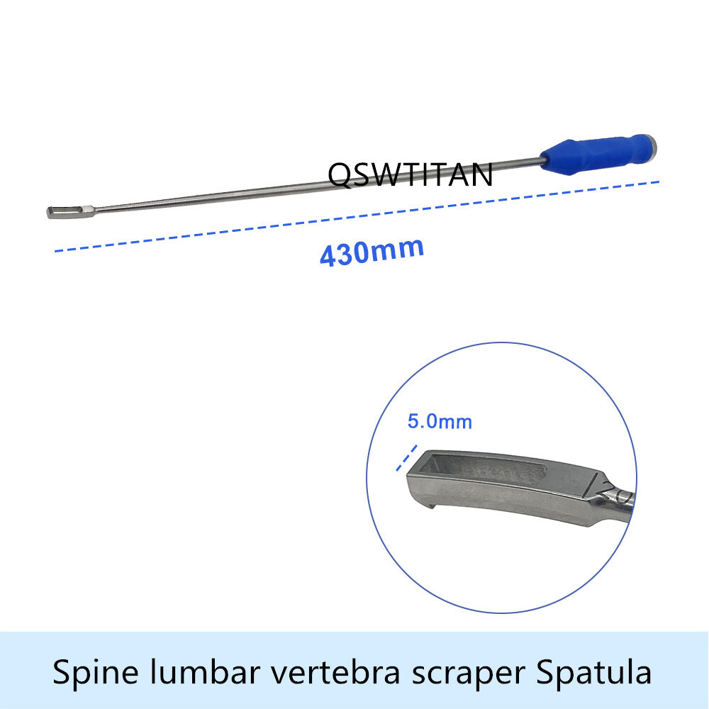 Spine Lumbar Vertebra Intervertebral Disc Reamer Scraper Curette Side Curved