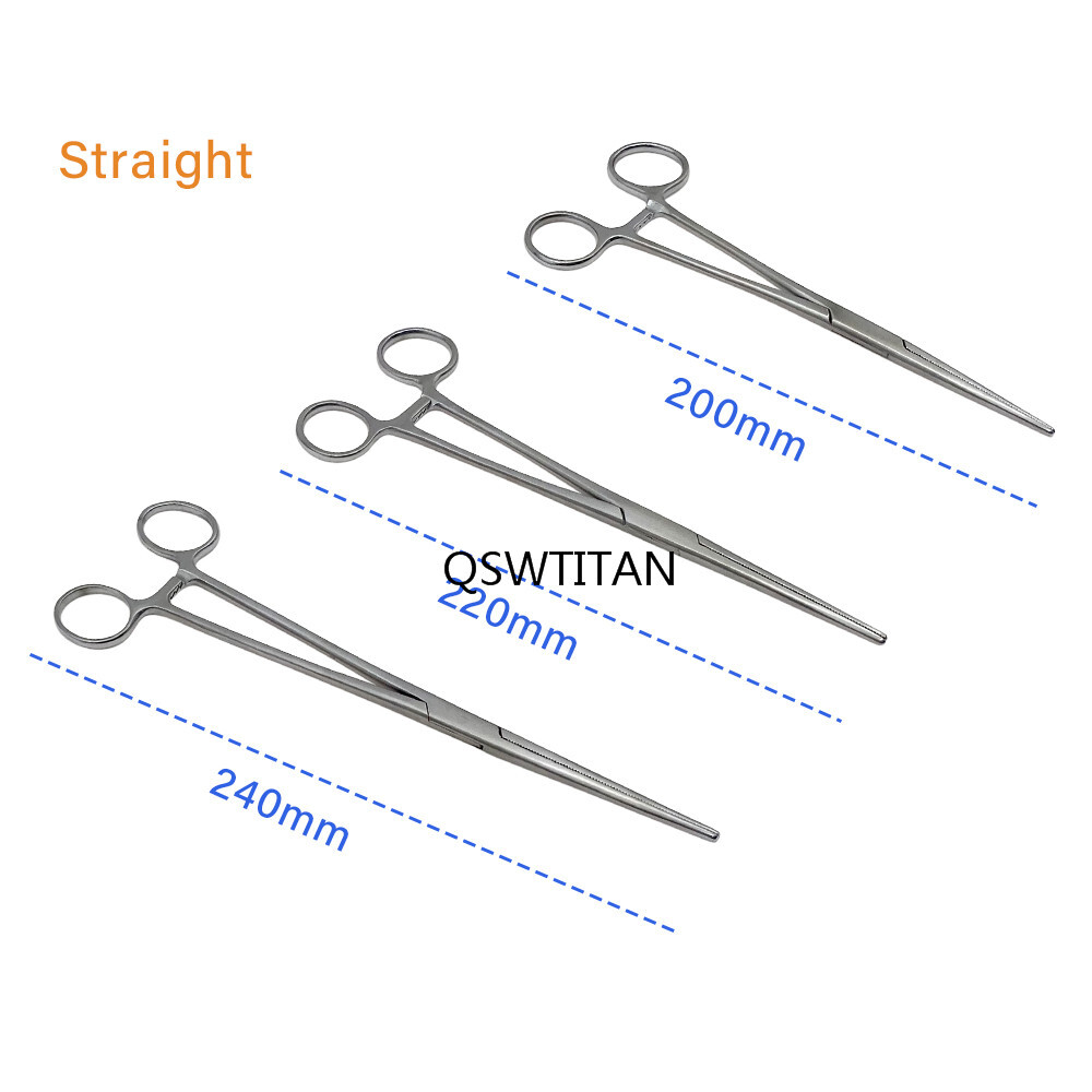 Locking Forceps Hemostatic Forceps Artery Surgical Clamp Curved Straight Tip