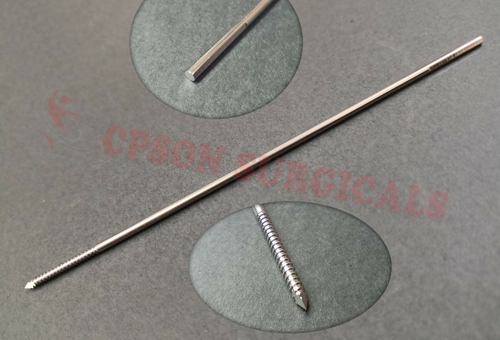 Veterinary Threaded K Wire 6Inch (Lot of 50pcs) Veterinary Instrument SS